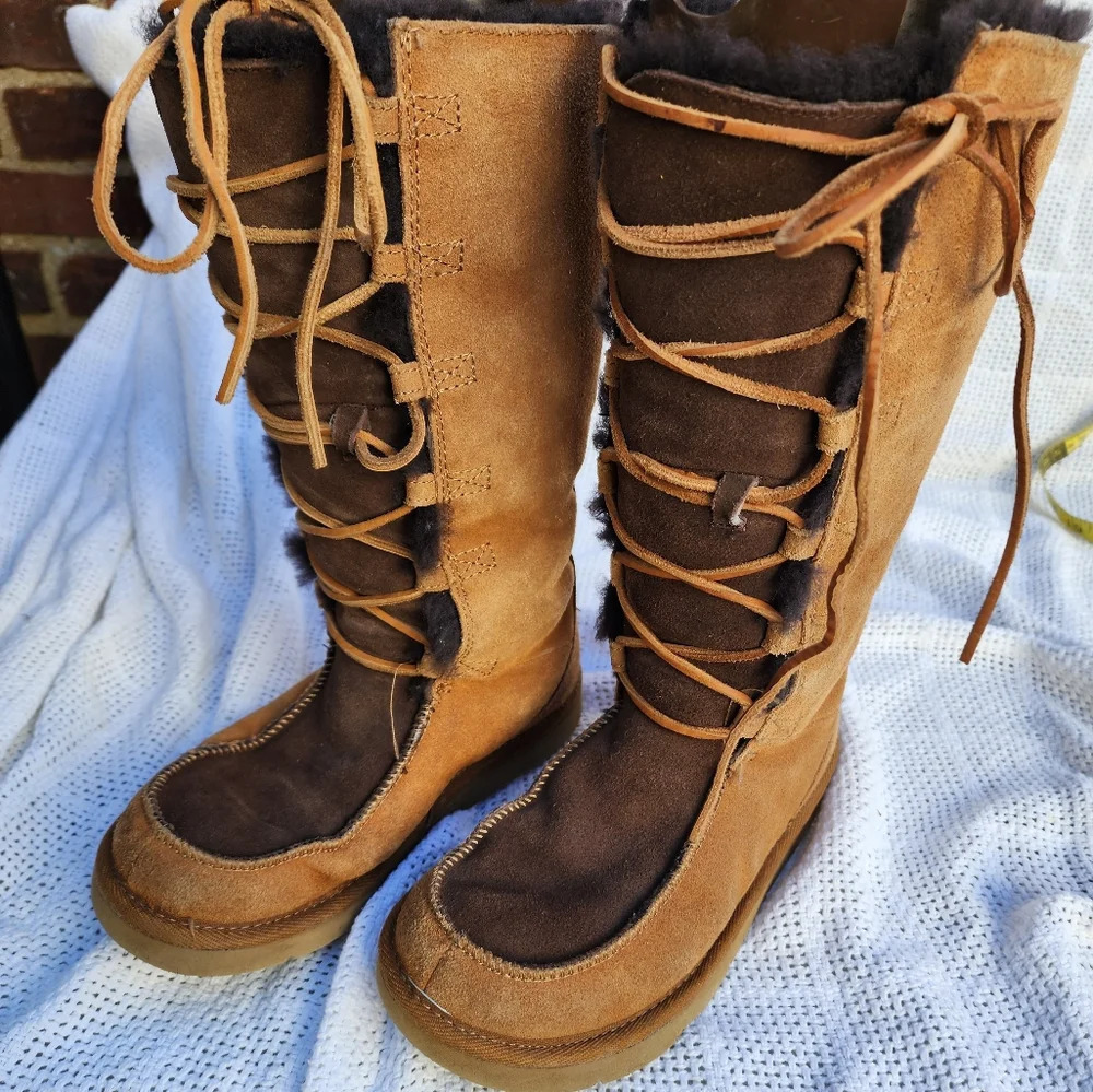 Ugg Whitley Moccasin shearling boots 6 - Picture 5 of 16